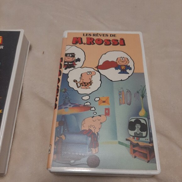 M.Rossi Film 1976 La recherche du bonheur et Les rêves de M.Rossi 1977 VHS - Picture 2 of 4